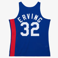 New York Nets Mitchell & Ness Julius Erving 1973 Dark Authentic Jersey - Royal Blue
