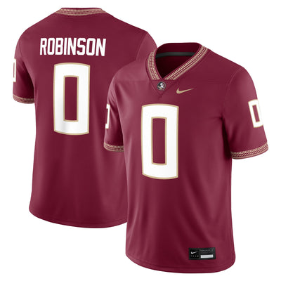 Duce Robinson Florida State Seminoles Nike Home Game Jersey - Garnet