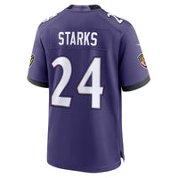 Baltimore Ravens Malaki Starks Purple jersey – view 3