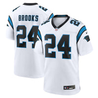 Carolina Panthers Jonathon Brooks White jersey – view 1