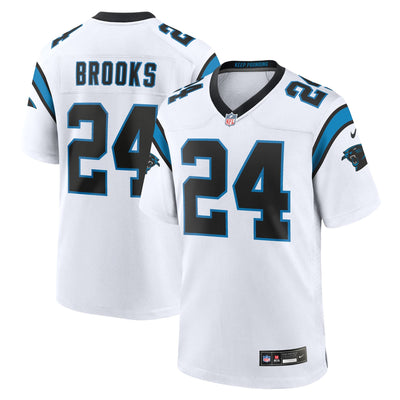 Carolina Panthers Jonathon Brooks Nike White Game Jersey