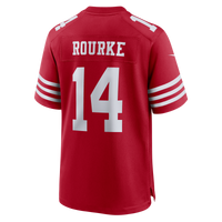San Francisco 49ers Kurtis Rourke Nike Scarlet Team Game Jersey