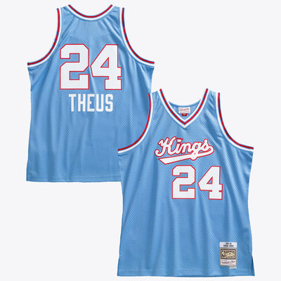 Sacramento Kings Mitchell & Ness Reggie Theus 1985 Swingman Authentic Jersey - Light Blue