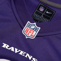 Baltimore Ravens Number 1 Dad Nike Purple Game Jersey