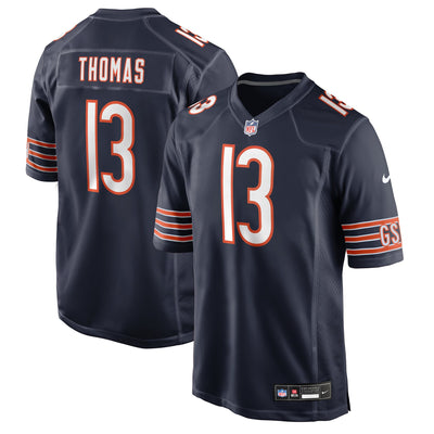 Chicago Bears Zavion Thomas Nike Navy Team Game Jersey