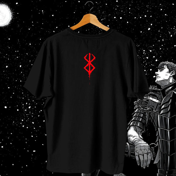 Guts Black Swordsman Full Print - Berserk Oversized Tee