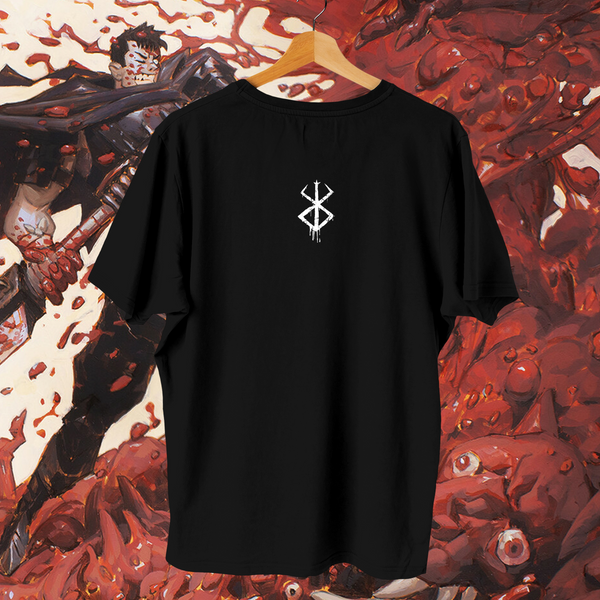 Guts Blue Armor Starry Night Detail - Berserk Oversized Tee