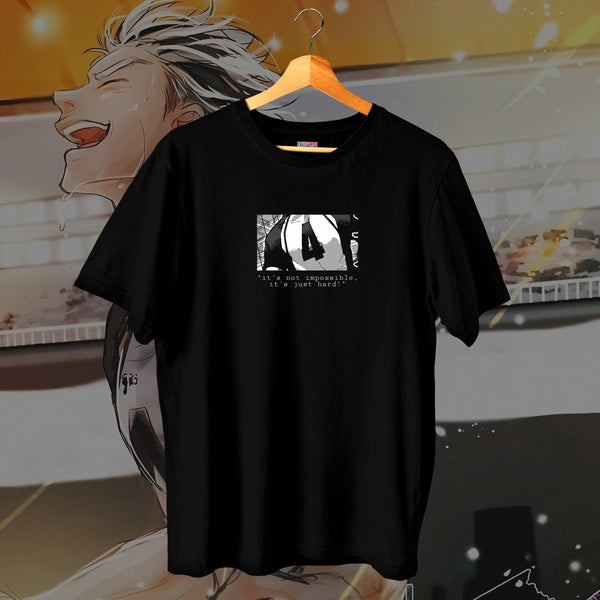 Bokuto Its Not Impossible Quote - Haikyuu Oversized Tee