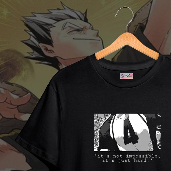 Bokuto Fierce Grin Portrait - Haikyuu Oversized Tee