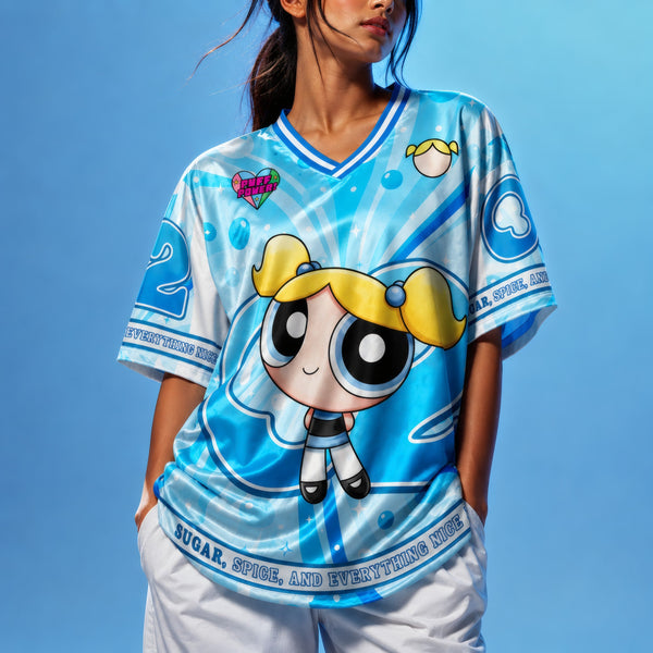 Bubbles Sugar - The Powerpuff Girls Oversized Jersey