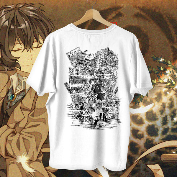 Ranpo Japanese Logo Classic - Bungo Stray Dogs Oversized Tee