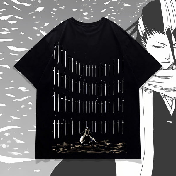 Bankai Senbonzakura Byakuya Portrait - Bleach Oversized Tee