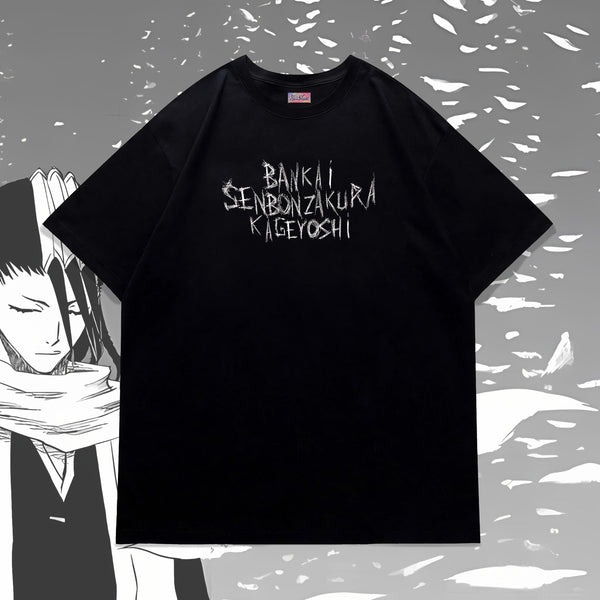 Bankai Senbonzakura Byakuya Portrait - Bleach Oversized Tee