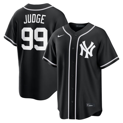 New York Yankees Aaron Judge Nike Fashion Replica Black Out Jersey