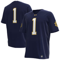Notre Dame Fighting Irish Under Armour Premier Football Jersey - Navy