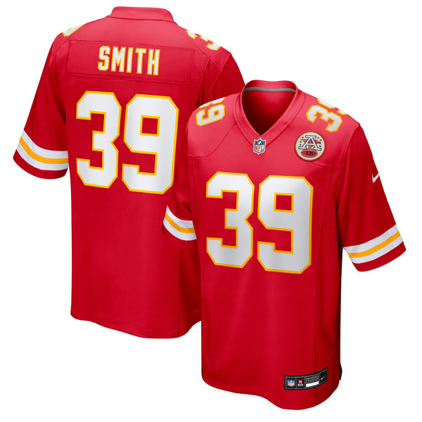Kansas City Chiefs Melvin Smith Jr Nike Red Team Game Jersey