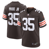 Cleveland Browns Toriano Pride Jr. Nike Brown Team Game Jersey