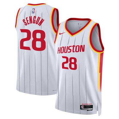 Houston Rockets Nike Replica Association Edition Swingman Jersey - White - Alperen Sengun -