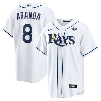 Tampa Bay Rays Jonathan Aranda Nike White 2026 World Series Home Replica Jersey
