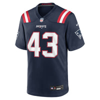New England Patriots Bradyn Swinson Nike Navy Team Game Jersey
