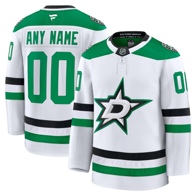 Dallas Stars Fanatics White Away Premium Custom Jersey