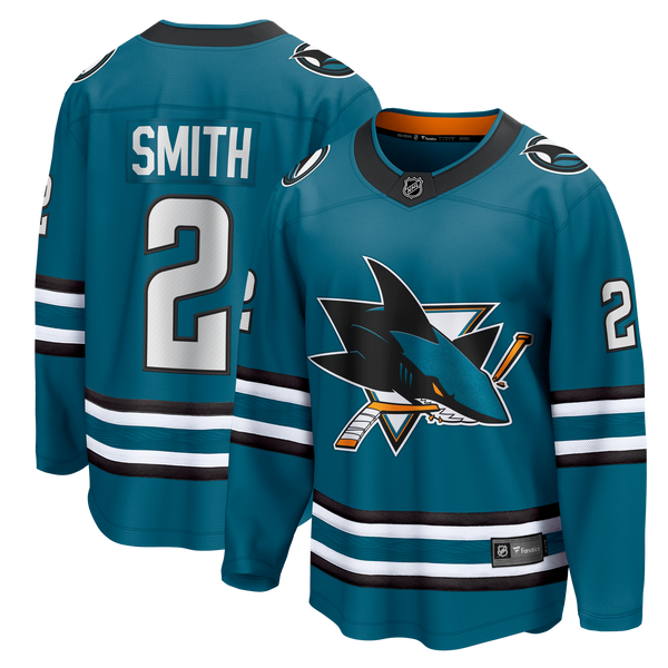 San Jose Sharks Will Smith Fanatics Teal Home Breakaway Jersey