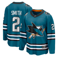 San Jose Sharks Will Smith Fanatics Teal Home Breakaway Jersey