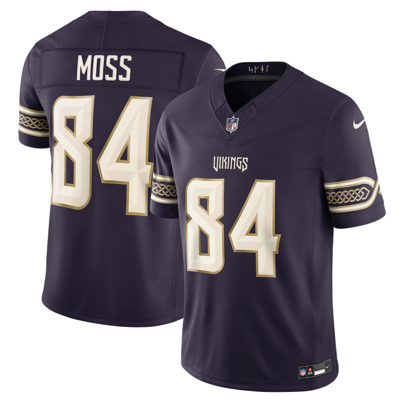 Minnesota Vikings Randy Moss Nike Purple 2026 Rivalries Collection Printed Limited Jersey