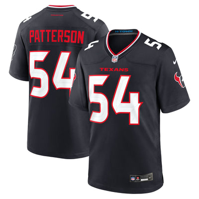 Houston Texans Jarrett Patterson Nike Navy Team Game Jersey