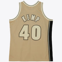 Seattle Supersonics Mitchell & Ness Shawn Kemp 1995 Swingman Jersey - Khaki
