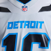 Detroit Lions Jared Goff Nike Silver 2026 Rivalries Collection Game Jersey