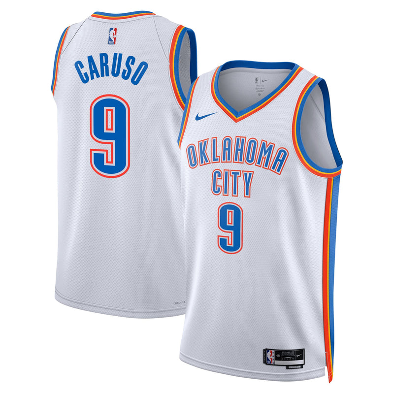 Oklahoma City Thunder Nike Association Edition Swingman Jersey - White - Alex Caruso -