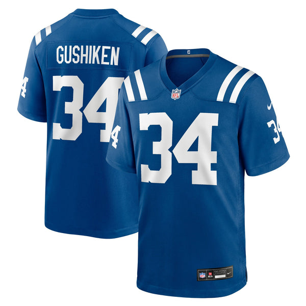 Indianapolis Colts Kapena Gushiken Nike Royal Team Game Jersey