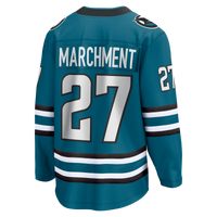 San Jose Sharks Mason Marchment Fanatics Teal Home Breakaway Jersey