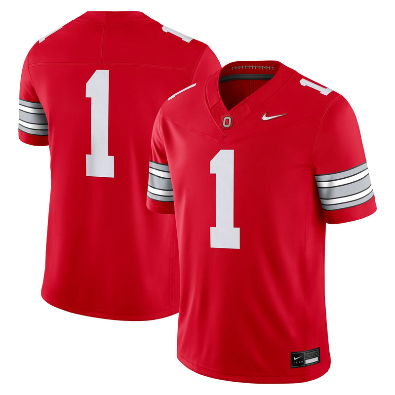 #1 Ohio State Buckeyes Nike Home Vapor F.U.S.E. Limited Football Jersey - Scarlet
