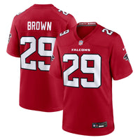 Atlanta Falcons Sydney Brown Red jersey – view 1