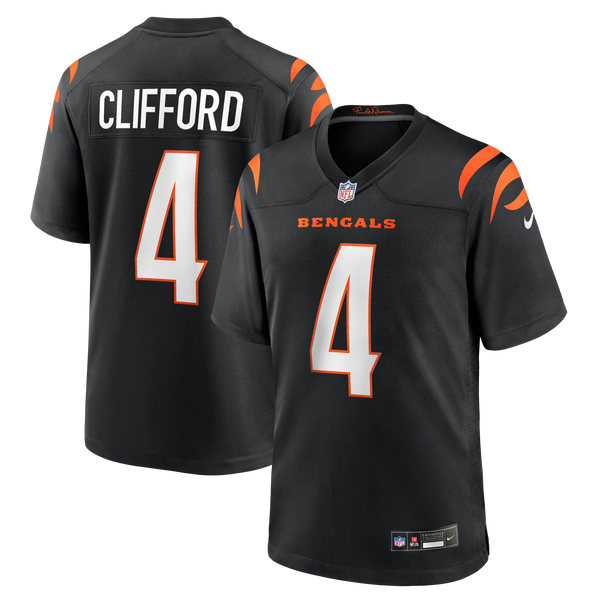 Cincinnati Bengals Sean Clifford Nike Black Team Game Jersey