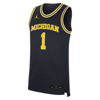 #1 Michigan Wolverines Jordan Brand Replica Jersey - Navy