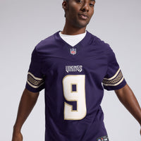 Minnesota Vikings J.J. McCarthy Nike Purple 2026 Rivalries Collection Printed Limited Jersey