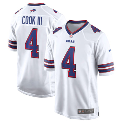 Buffalo Bills James Cook III Nike White Game Jersey