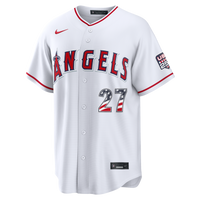 Fourth of July Los Angeles Angels Mike Trout Nike White USA 250 Stadium Jersey