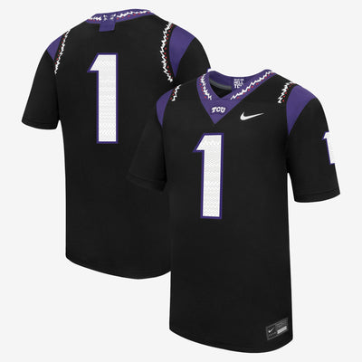 TCU Horned Frogs Nike Replica Football Jersey - Black