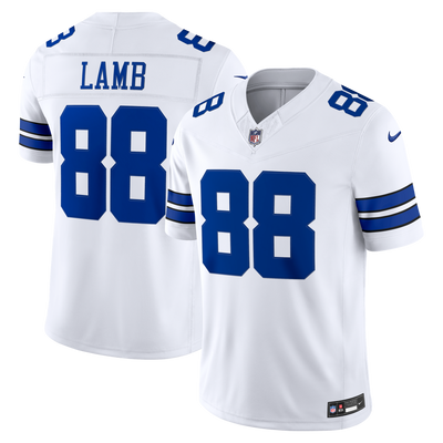Dallas Cowboys CeeDee Lamb Nike White Vapor F.U.S.E. Printed Limited Jersey