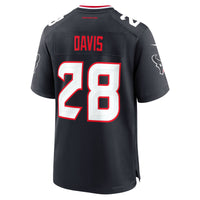 Houston Texans Jaden Davis Navy jersey – view 5