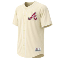 Atlanta Braves Stitches Cream jersey – view 3