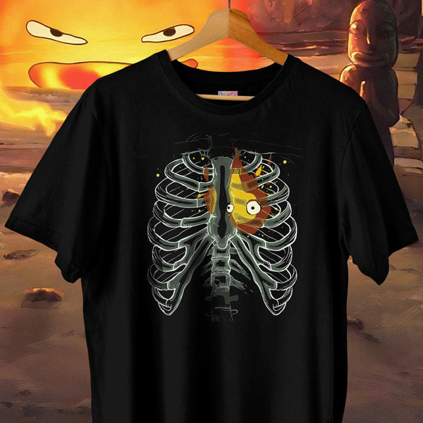 Calcifer Heart Ribcage X-Ray Classic - Howl's Moving Castle Oversized Tee