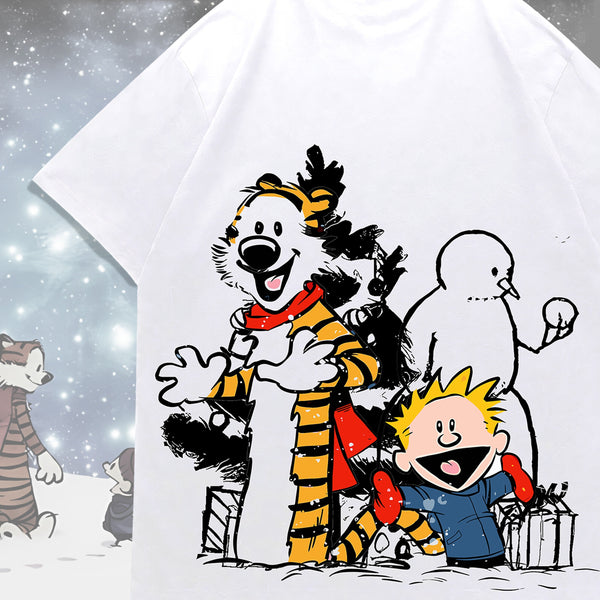 Time of the Year - Calvin and Hobbes Oversized Tee