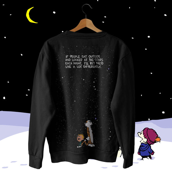 Stars - Calvin & Hobbes Oversized Sweatshirt