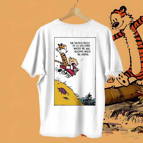 Peekaboo Faces - Calvin & Hobbes Oversized Tee