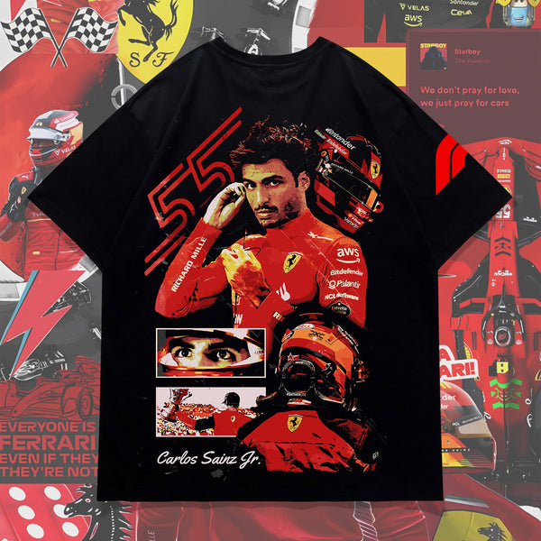 Carlos Sainz Jr Ferrari - F1 Oversized Tee